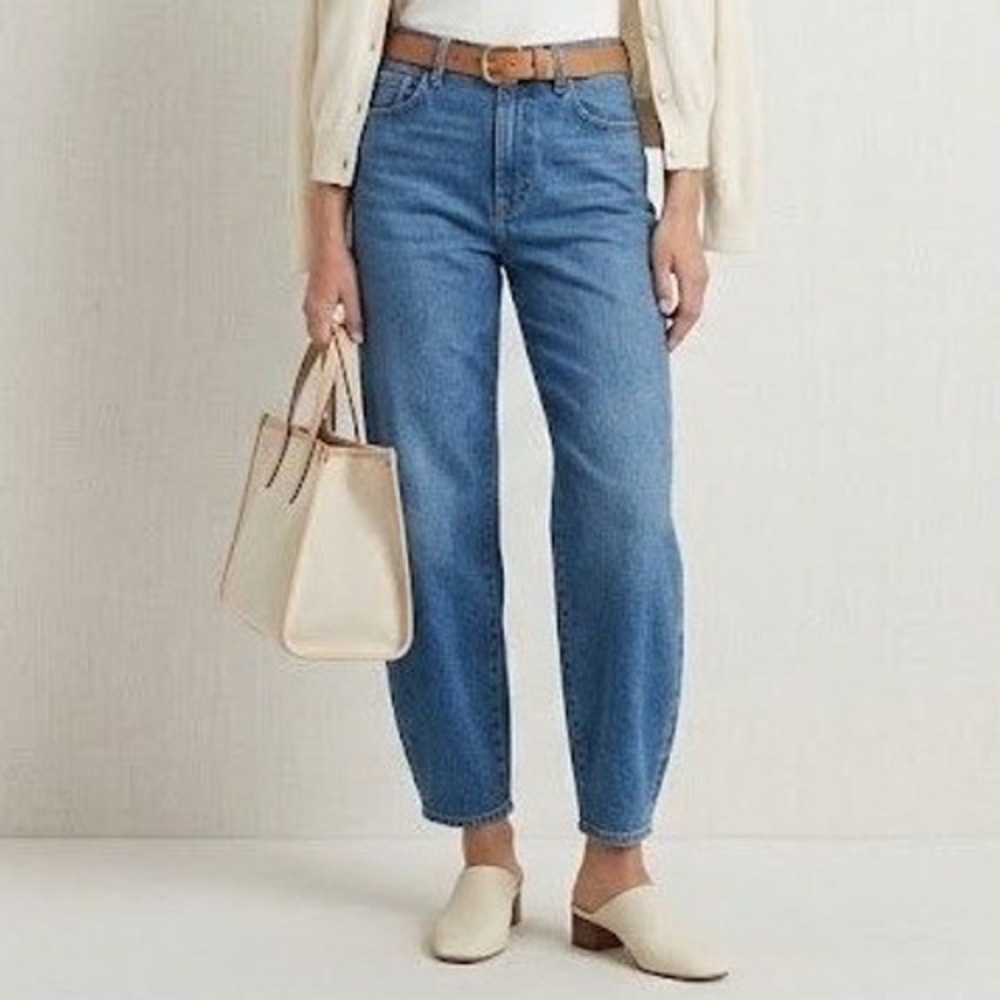 AG Adriano Goldschmied Mercer Extended Jeans Womens 27 Blue‎ High Rise Barrel